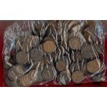 Large Bag of Old Pennies and Half-Pennies quantity unknown 100s, Good Condition. We combine