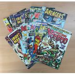 Marvel Comic Silver Age collection, featuring a total of 10 vintage comic books, titles include: The