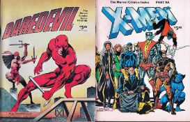 Marvel Comics Index collection Daredevil part 9B and X-Men Part 9A. This pair of paperback books