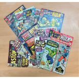 Marvel Comic Silver Age collection, featuring a total of 10 vintage comic books, titles include