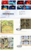 W H Smiths Green First Day Cover Album with approx 12 Definitives and Booklets, 2000 - 2020 dates