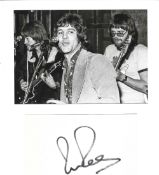 Dave Dee 12x8 overall signature piece includes signed album page and black and white photo both.
