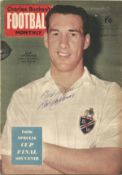 Football Autographed NAT LOFTHOUSE Football Monthly Magazine, issued in May 1958, the front cover