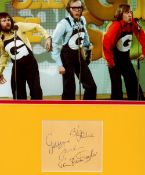 The Goodies Comedy Act 15x17 Mounted Album Page Signed By Bill Oddie, Graeme Gardner And Tim