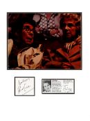 Ronnie Corbett and Barbara Lott 14x11 Sorry mounted signature piece includes two signed album