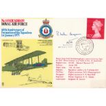 ACM Sir Ronald Ivelaw-Chapman GCB KBE DFC AFC Signed No10 Squadron RAF Flown FDC. 60th Anniversary