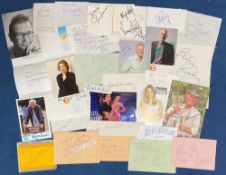 TV Entertainment Collection of 50+ Autographs set on Cards, Paper, Photos. Personally Signed by