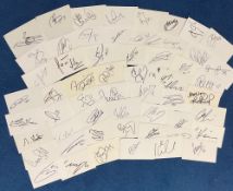 Football Collection of 50+ Signature Cards From Swansea FC, WBA FC, Norwich FC, Crystal Palace FC,