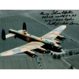 WW2 RAF Pilot Henry Shackleton of 405 Squadron (Pathfinders) Signed 10x8 Colourised Photo. Good