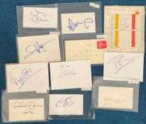 Music Collection of 11 Signatures on Autograph Pages and one Score Card, Inc Lotte Lenya, Denis