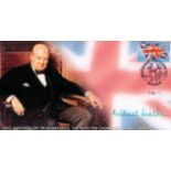 General Michael Walker Signed 40th Anniv Remembrance of Sir Winston Churchill 1965-2005 FDC, With