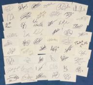 Football Collection of 100+ Signatures from Premier League Players, All Signed on Autograph Cards.