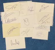 Football Collection of 10 Fantastic signatures set on autograph pages. Signatures include Gary