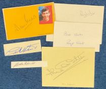 England 1966 World Cup Football Collection of 6 Legend Signatures including Geoff Hurst, Roger Hunt,