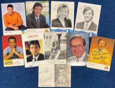 TV Collection of 10 Signed Photos and Postcards. Signatures Include Peter Goodwright, Mike Morris,