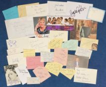 TV Entertainment Collection of 40+ Signatures including Martin McCutcheon, Suzanne Shaw, Helen Ryan,