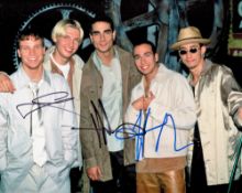 Backstreet Boys multi signed 10x8 colour photo signature included are Kevin Richardson, Howie