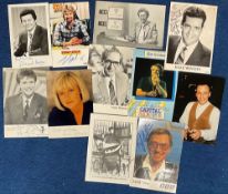 10 Superbly Signed TV Entertainment photos, signatures include Lucinda Lambton, David Vine,