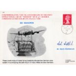 WW2 Martin Middlebrook Signed Commemorative First Use of 'Window' By RAF Flown FDC. Includes 2