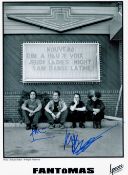 Fantomas signed 10x8 black and white promo photo includes two signatures of band members. Fantomas