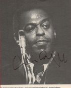 Archie Shepp signed 6x5 black and white newspaper photo. Archie Shepp (born May 24, 1937) is an