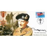 Lord Montgomery Relative signed 60th Anniversary The Battle Of El Alamein FDC with stamps and