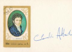 Claudio Abbado signed 5x3 commemorative envelope. Claudio Abbado OMRI ( 26 June 1933 - 20 January