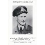 Sqn Ldr Les Munro Dambuster 617 Squadron Signed Sqn Ldr Ian Bazalgette VC Brooklet Card No.25.
