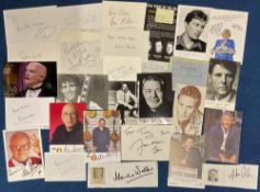 TV Entertainment Collection of 50+ Superb Autographs on Cards, Photos and Paper. Personally Signed