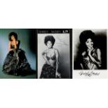 Shirley Bassey collection 3, signed 6x4 photos. Dame Shirley Veronica Bassey, DBE ( born 8 January