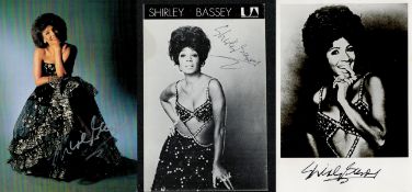 Shirley Bassey collection 3, signed 6x4 photos. Dame Shirley Veronica Bassey, DBE ( born 8 January