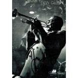 Dizzy Gillespie signed 6x4 black and white promo photo. John Birks Dizzy Gillespie ( October 21,