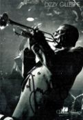 Dizzy Gillespie signed 6x4 black and white promo photo. John Birks Dizzy Gillespie ( October 21,