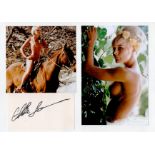 Elke Sommer 12x8 mounted signature piece includes signed album page and two colour photos fixed to