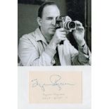Ingmar Bergman 8x6 mounted signature piece includes signed album page and black and white photo