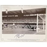PELE Handsigned 20x16in size. Colourised Print. Limited Edition 73/100. Sporting Legends,