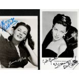 Yvonne De Carlo two signed vintage 6x4 black and white photos. Margaret Yvonne Middleton (