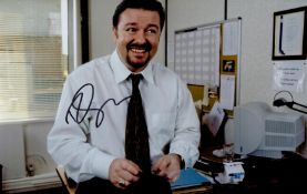 Ricky Gervais signed Office 12x8 colour photo. Good condition. All autographs come with a