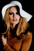Brigitte Bardot signed 10x8 colour photo. Good condition. All autographs come with a Certificate
