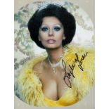 Sophia Loren signed 8x6 colour photo. Sofia Costanza Brigida Villani Scicolone Dame Grand Cross OMRI