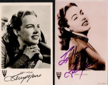 Terry Moore two signed vintage 6x4 black and white photos. Helen Luella Koford (born January 7,