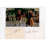 Gene Kelly and Leslie Caron signed American in Paris signature piece includes two signed album pages