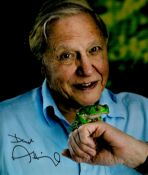 David Attenborough signed 10x8 colour photo. Good condition. All autographs come with a