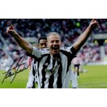 Alan Shearer signed Newcastle United 12x8 colour photo dedicated. Good condition. All autographs