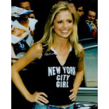 Sarah Michelle Gellar signed 10x8 colour photo. Sarah Michelle Prinze (née Gellar; born April 14,