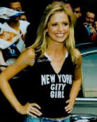 Sarah Michelle Gellar signed 10x8 colour photo. Sarah Michelle Prinze (née Gellar; born April 14,