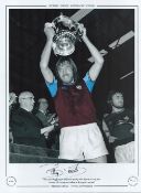 Football. Billy Bonds Signed 16x12 inch Colourised Photo. Autographed Editions, Limited Editions.