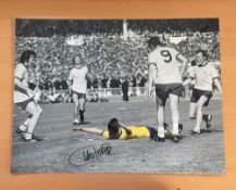 Football. Charlie George Signed 12x16 colour photo. Photo shows George Celebrating. Good