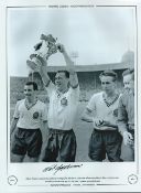 Football. Nat Lofthouse Signed 16x12 inch black and white photo. Autographed Editions, Limited