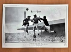 Football, Ronnie Cope signed 12x18 black and white photo. Pictured during the 1960s, Manchester